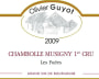 Domaine Olivier Guyot Chambolle Musigny Les Fuees Premier Cru 2009 Front Label