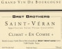 Domaine La Soufrandiere  Saint-Veran Climat En Combe 2015 Front Label