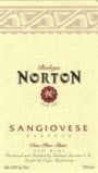 Bodega Norton Sangiovese 1998 Front Label