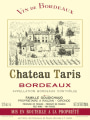 Caves de Rauzan Chateau Taris 2013 Front Label