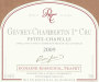 Domaine Rossignol-Trapet Gevrey-Chambertin Petite-Chapelle Premier Cru 2009 Front Label