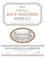 Caves de Rauzan Chateau Haut-Mazieres 2014 Front Label