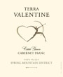Terra Valentine Estate Cabernet Franc 2014  Front Label