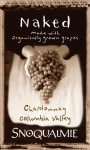 Snoqualmie Naked - Organic Chardonnay 2012 Front Label