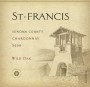 St. Francis Wild Oak Vineyard Chardonnay 2009 Front Label