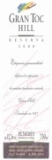 Cavs Hill Gran Toc Hill Reserva 2000 Front Label
