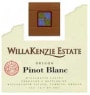 WillaKenzie Estate Pinot Blanc 1999 Front Label