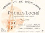 Celine et Laurent Tripoz Maconnais Pouilly-Loche Reserve 2012 Front Label