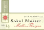 Sokol Blosser Muller-Thurgau 2014 Front Label