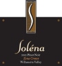 Solena Estate Zena Crown Vineyard Pinot Noir 2012 Front Label