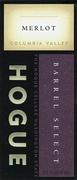 Hogue Vineyard Selection Merlot 1998 Front Label