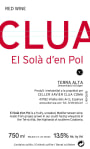 Celler Xavier Clua Terra Alta El Sola d'en Pol Negre 2011 Front Label