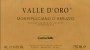 Tollo Montepulciano DAbruzzo Valle Doro 1995 Front Label