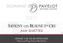 Domaine Pavelot Savigny-Les-Beaune Aux Guettes Premier Cru 2011 Front Label