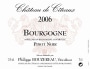 Philippe Bouzereau - Chateau de Citeaux Bourgogne Pinot Noir 2006 Front Label