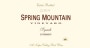 Spring Mountain Vineyard Co-Ferment Syrah 2004 Front Label
