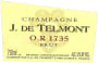 Champagne Telmont O. R 1735 Grand Cru Brut 2002 Front Label