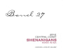 Barrel 27 Shenanigans Rose 2012 Front Label
