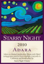 Starry Night Winery California Adara 2010 Front Label