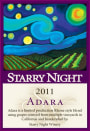 Starry Night Winery California Adara 2011 Front Label