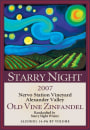Starry Night Winery Old Vine Zinfandel 2007 Front Label