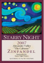 Starry Night Winery The Caboose Zinfandel 2007 Front Label