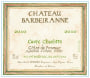 Chateau Barbeiranne Cotes de Provence Cuvee Charlotte Rouge 2010 Front Label