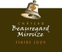 Chateau Beauregard Mirouze Corbieres Cuvee Fiaire 2009 Front Label