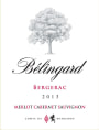 Chateau Belingard Bergerac Rouge 2013 Front Label