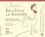 Chateau Bellevue la Randee Bordeaux 2012 Front Label