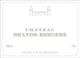Chateau Brande-Bergere Bordeaux Superieur 2014 Front Label