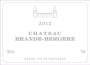 Chateau Brande-Bergere Bordeaux Superieur 2012 Front Label