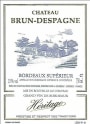 Chateau Brun-Despagne Bordeaux Heritage Superieur 2005 Front Label