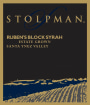 Stolpman Vineyards Ruben's Block Syrah 2009 Front Label