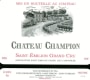 Chateau Champion Winery Saint-Emilion Grand Cru 2007 Front Label