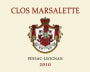 Chateau Clos Marsalette Pessac-Leognan Marsalette Blanc 2010 Front Label