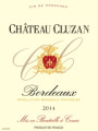 Chateau Cluzan Bordeaux 2014 Front Label