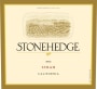 Stonehedge Syrah 2012 Front Label