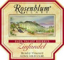 Rosenblum Cellars Hendry Vineyard Reserve Zinfandel 1998 Front Label