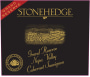 Stonehedge Grand Reserve Cabernet Sauvignon 2013 Front Label