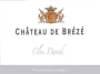 Chateau de Breze Saumur Clos David 2010 Front Label