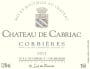 Chateau de Cabriac Corbieres 2011 Front Label