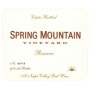Spring Mountain Vineyard Reserve Cabernet Sauvignon 1997 Front Label