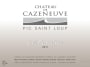 Chateau de Cazeneuve Pic Saint Loup Les Calcaires 2011 Front Label