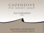 Chateau de Cazeneuve Pic Saint Loup Les Calcaires 2009 Front Label