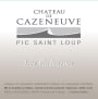 Chateau de Cazeneuve Pic Saint Loup Les Calcaires 2014 Front Label