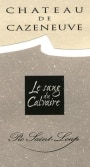 Chateau de Cazeneuve Pic Saint Loup Le Sang du Calvaire 2013 Front Label