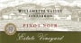 Willamette Valley Vineyards Estate Pinot Noir 1998 Front Label