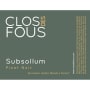 Clos des Fous Subsollum Pinot Noir 2013 Front Label