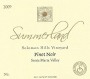 Summerland Solomon Hills Vineyard Pinot Noir 2009 Front Label